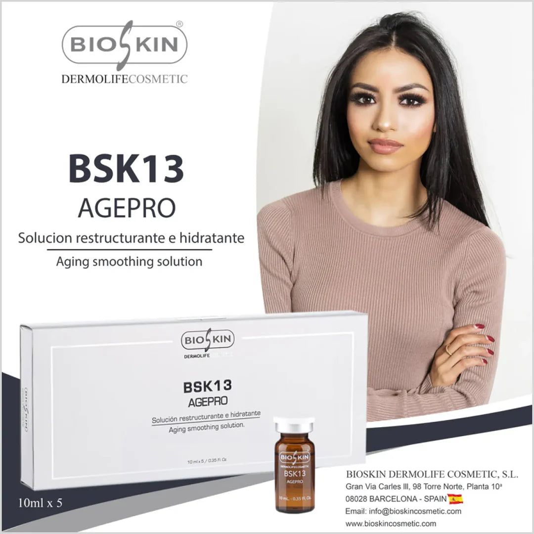 BIOSKIN - BSK13 AGEPRO Meso Serum for Anti Aging and Skin Tightening - Made in Spain