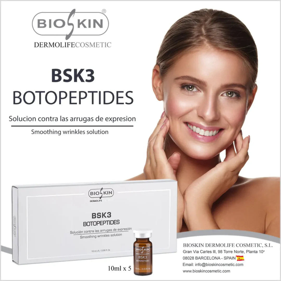 BIOSKIN - BSK3 BOTOPEPTIDES for Wrinkles Treatment with Peptides - Made in Spain