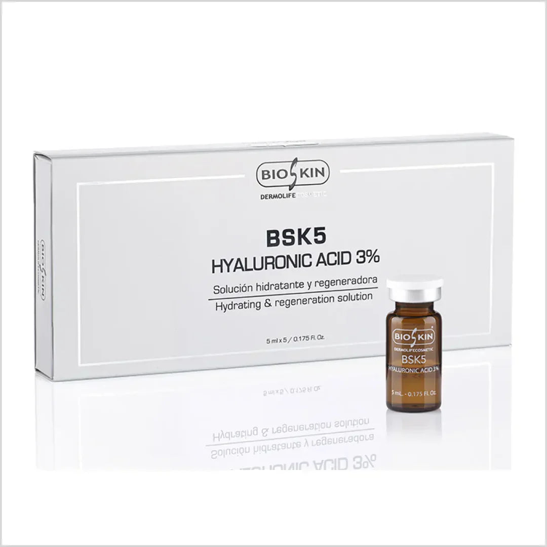 BIOSKIN - BSK5 HYALURONIC ACID 3% for Fine Lines & Wrinkles Treatment - Made in Spain