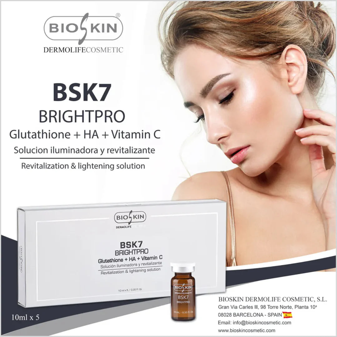 BIOSKIN - BSK7 BRIGHTPRO - Brightening Serum with Glutathione + Vitamin C + HA - Made in Spain Price